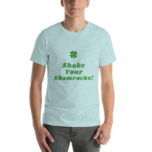 Shake Your Shamrocks (Green Text) Novelty Tee