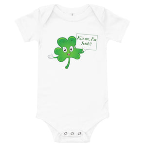 Kiss Me I'm Irish - Soft Baby Onsie