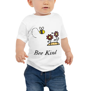 Bee Kind Flowers - Baby Jersey Short Sleeve Tee