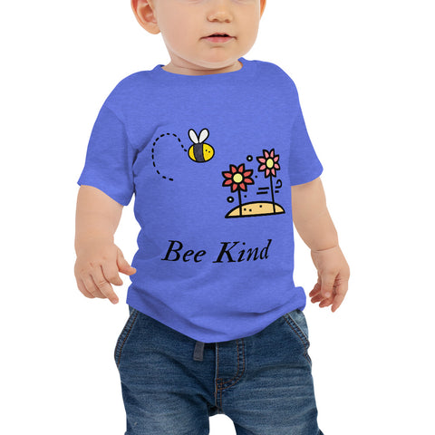 Bee Kind Flowers - Baby Jersey Short Sleeve Tee