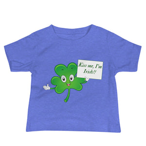 Kiss Me I'm Irish - Baby Jersey Short Sleeve Tee