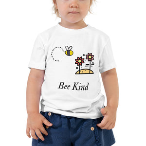 Bee Kind Flowers- Toddler Short Sleeve Tee