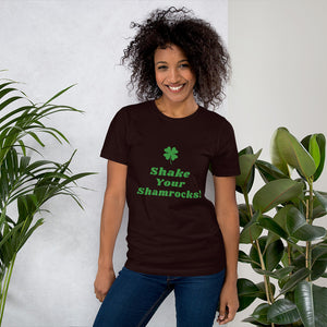 Shake Your Shamrocks (Green Text) Novelty Tee