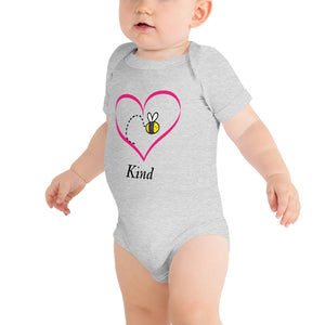 Bee Kind Heart Soft Baby Onesie