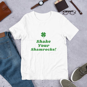 Shake Your Shamrocks (Green Text) Novelty Tee