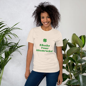 Shake Your Shamrocks (Green Text) Novelty Tee