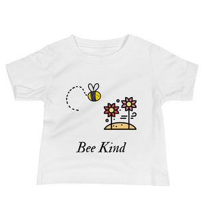 Bee Kind Flowers - Baby Jersey Short Sleeve Tee