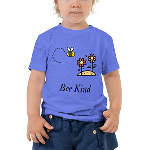 Bee Kind Flowers- Toddler Short Sleeve Tee