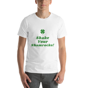 Shake Your Shamrocks (Green Text) Novelty Tee