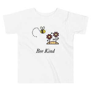 Bee Kind Flowers- Toddler Short Sleeve Tee