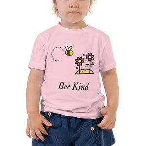 Bee Kind Flowers- Toddler Short Sleeve Tee